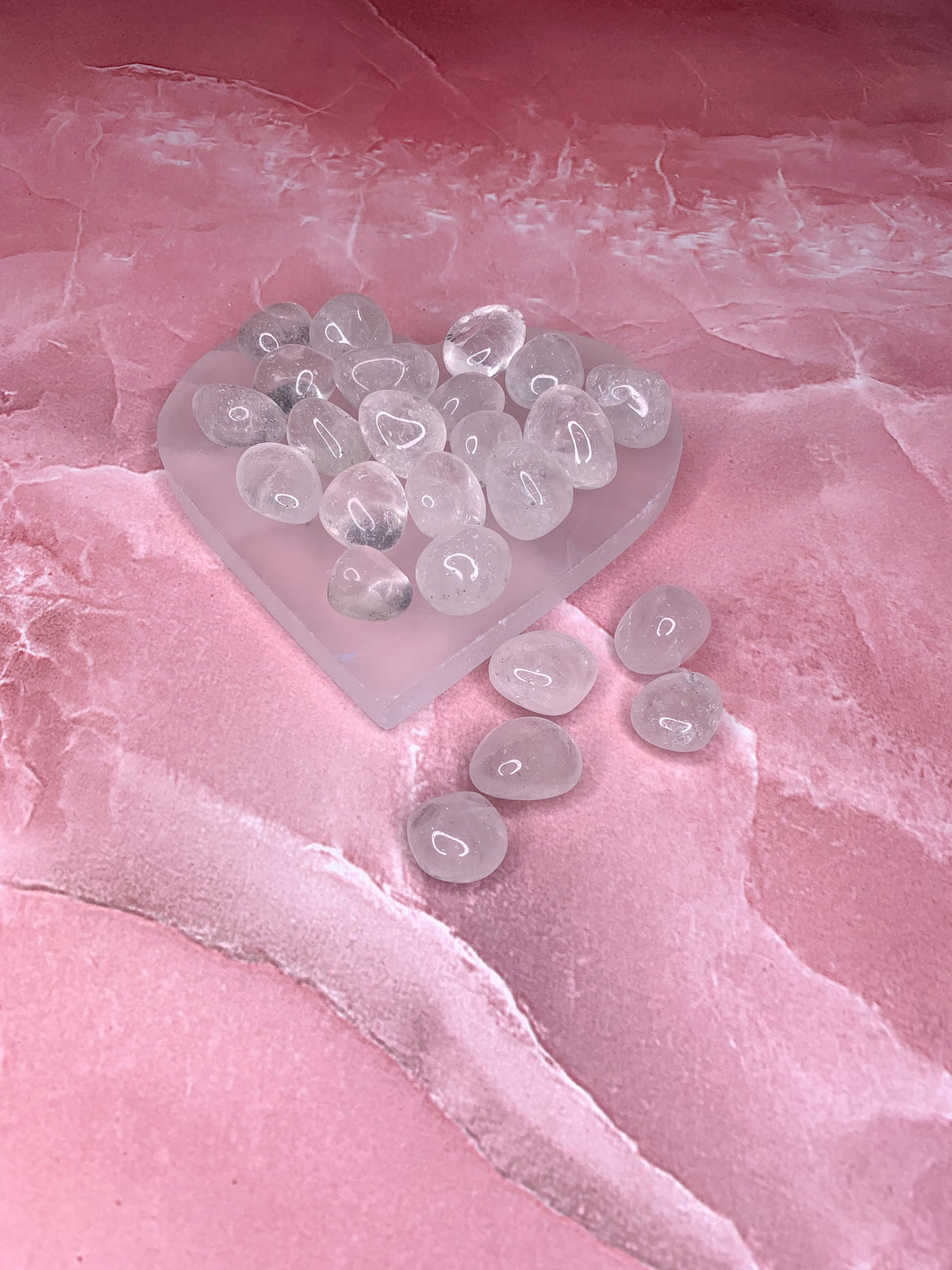 High Quality Clear Quartz Tumble Stone