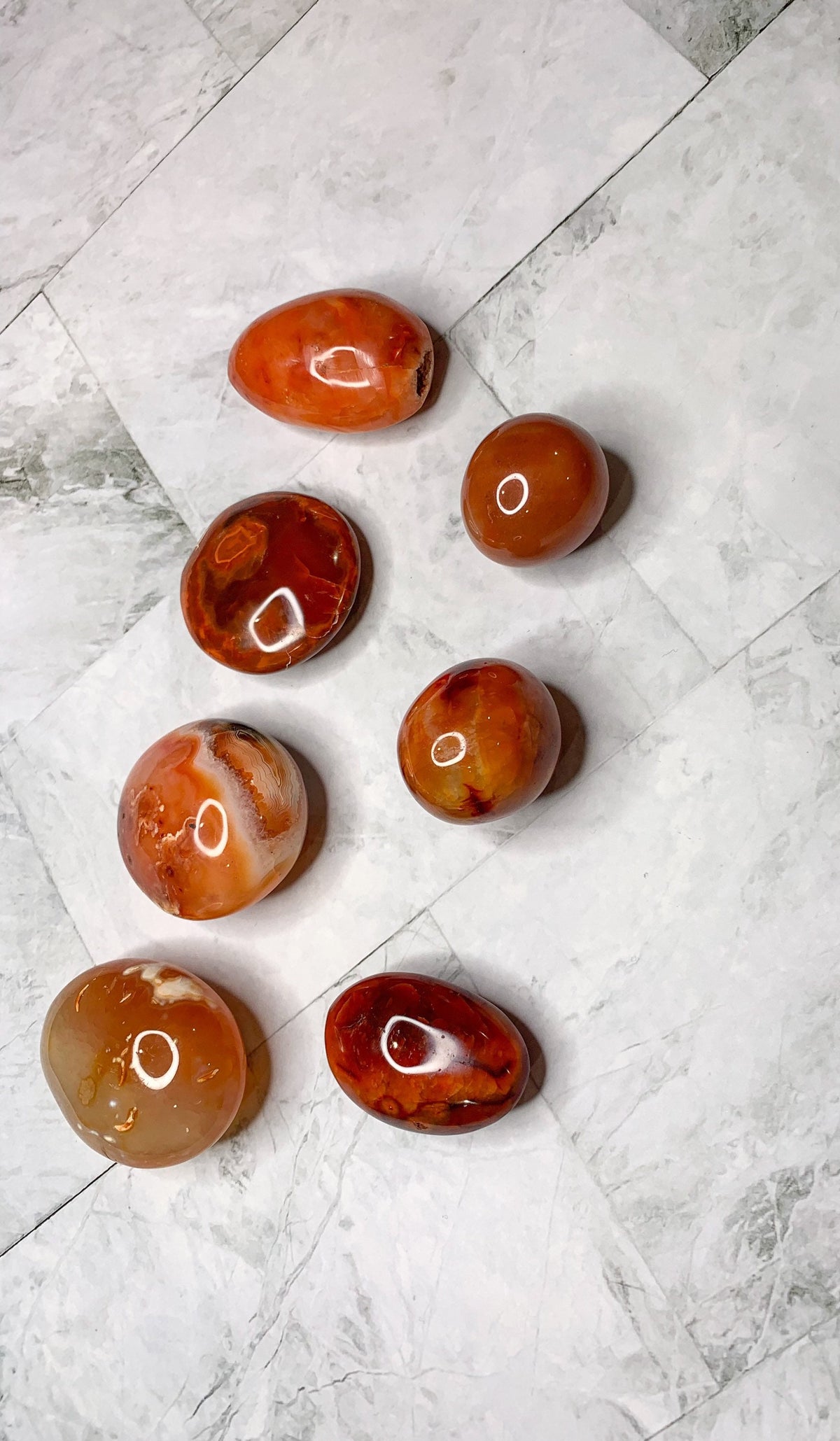 Carnelian Palm Stone