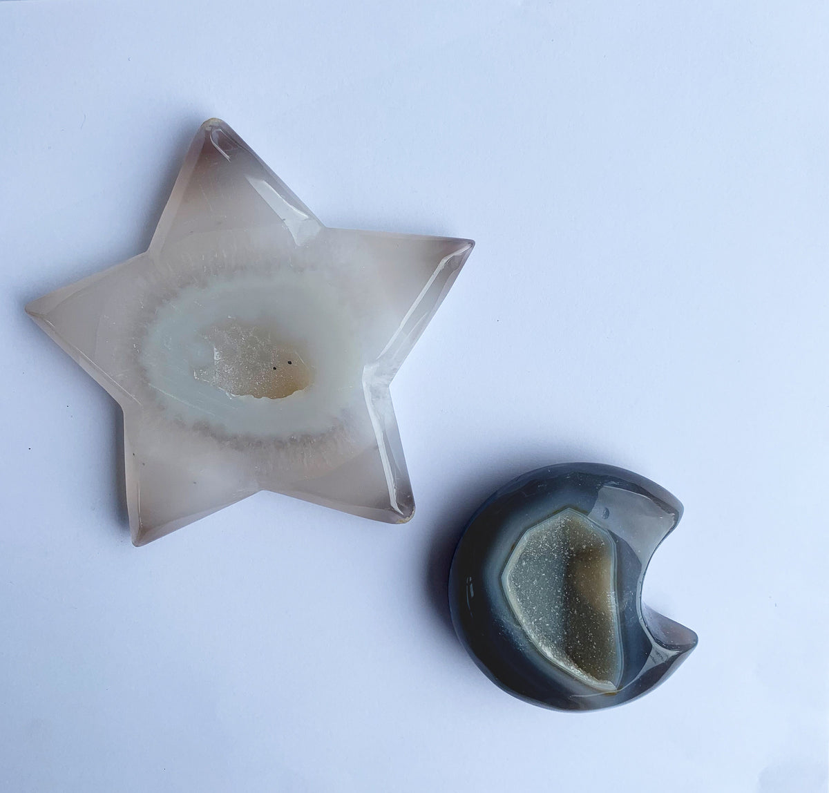 Large Agate Star and Moon