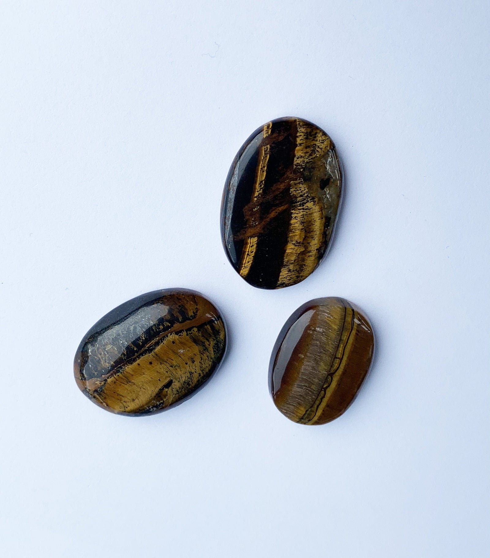 Tigers Eye Palm Stone