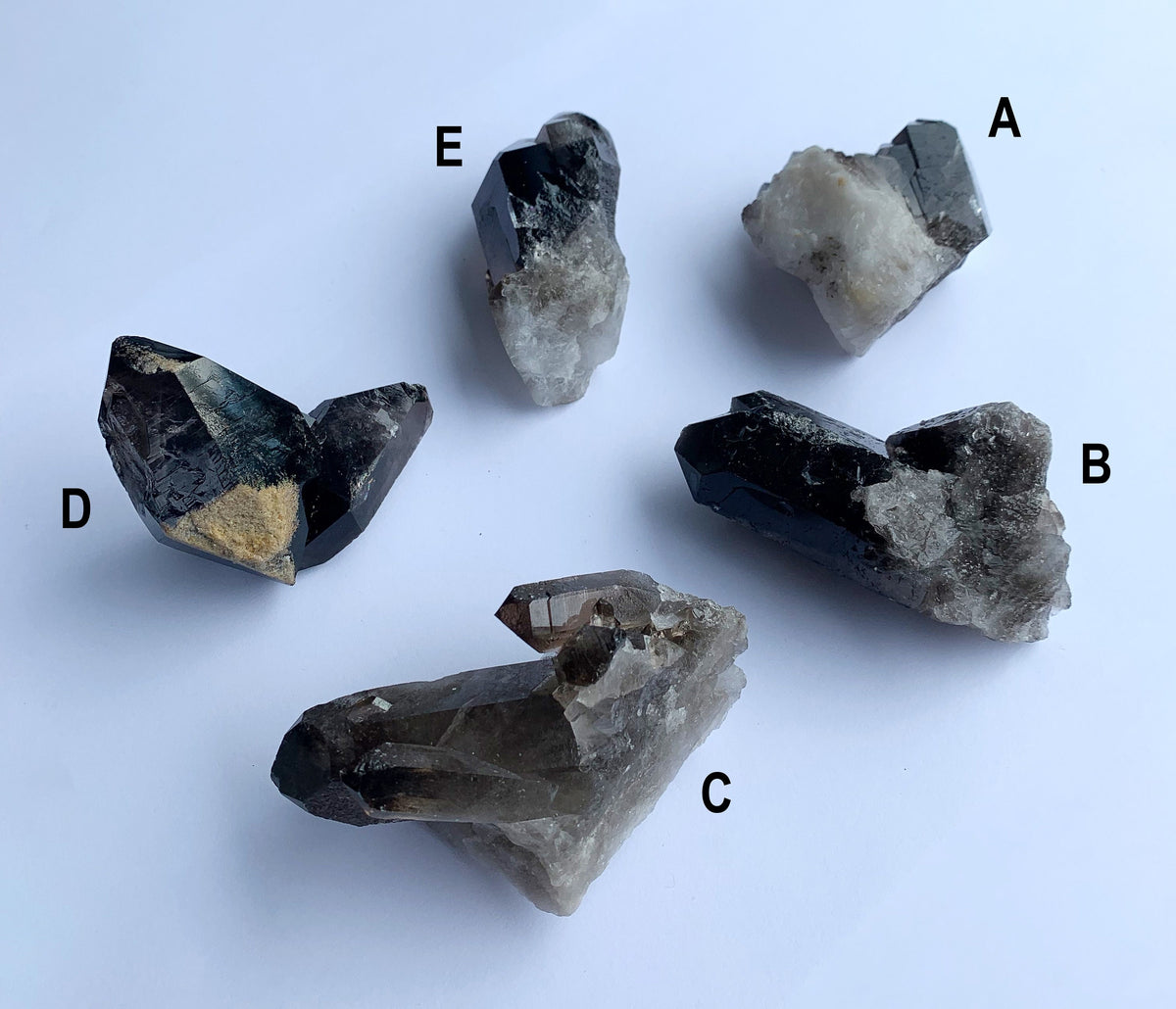 Smoky Quartz Cluster