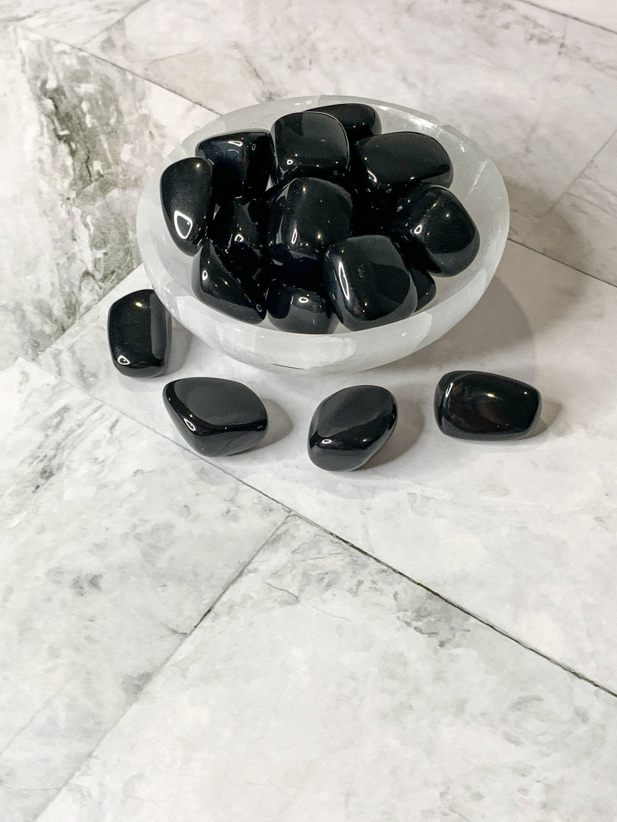 High Quality Black Obsidian Tumbled Stone