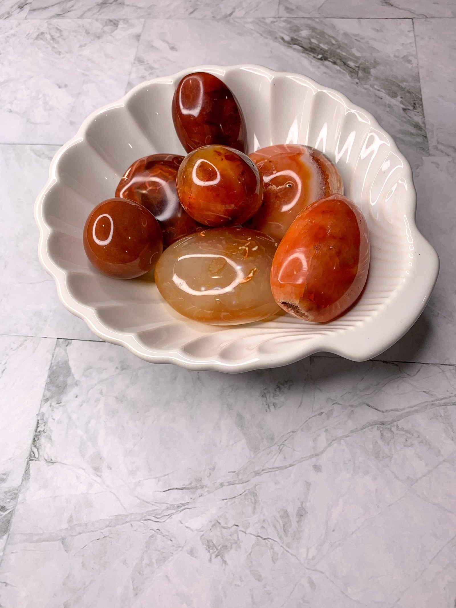 Carnelian Palm Stone