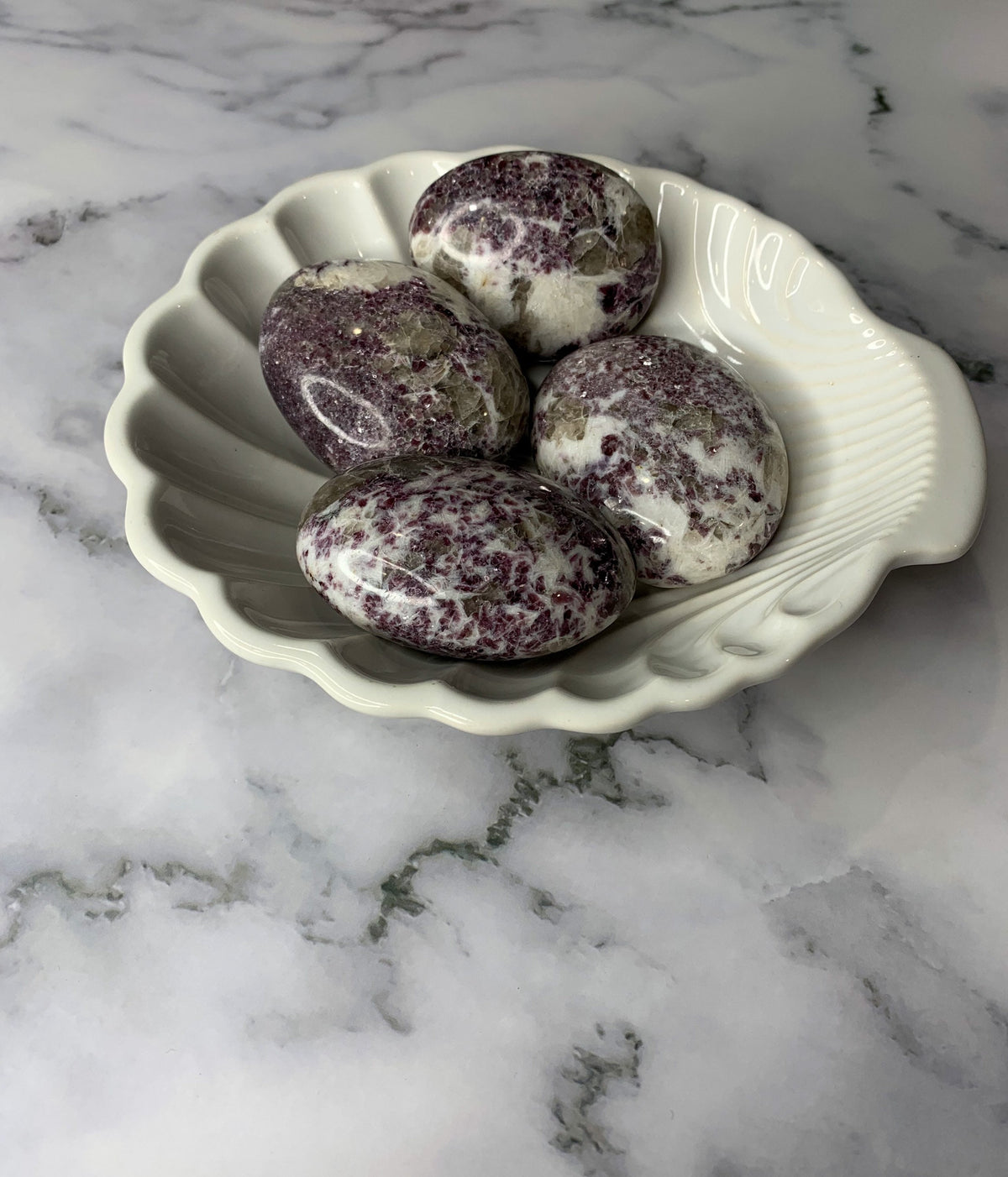 Very High Quality Lepidolite Palm Stone