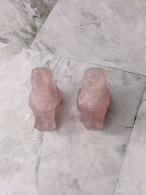 Rose Quartz Wolf