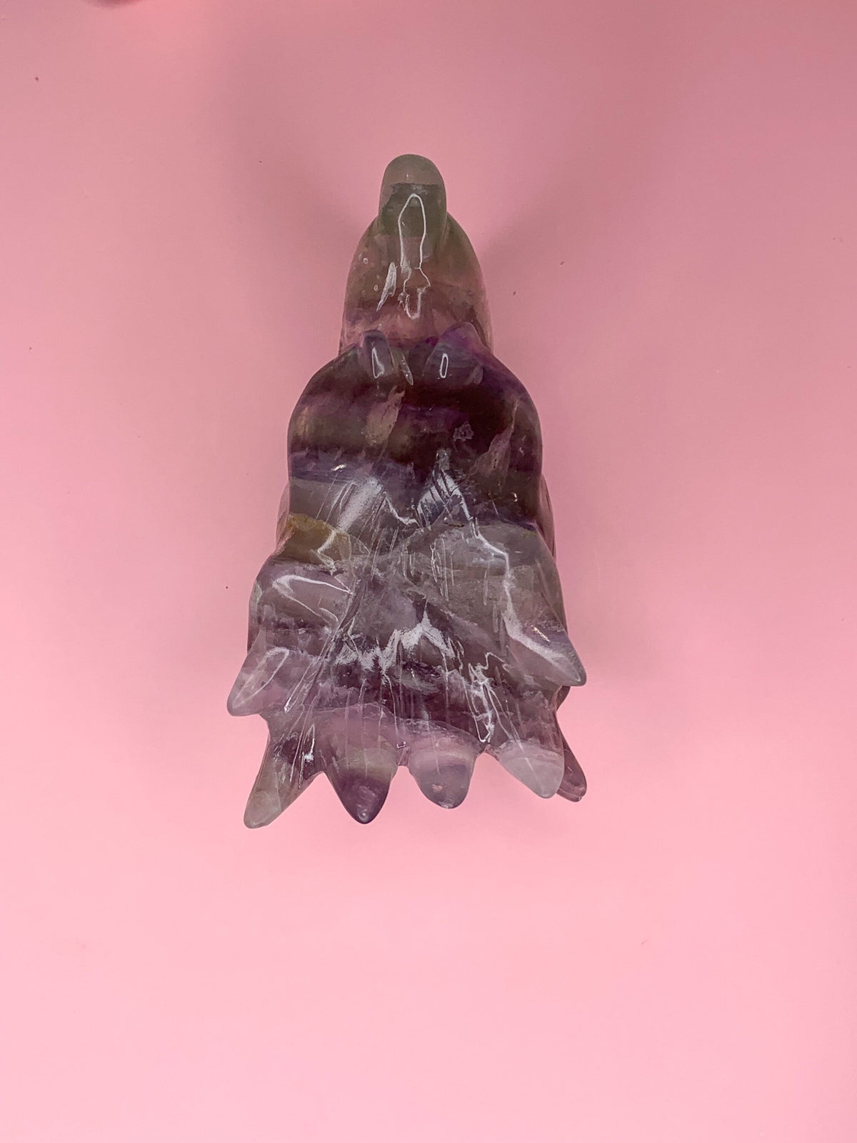 Large Fluorite Wolf Head