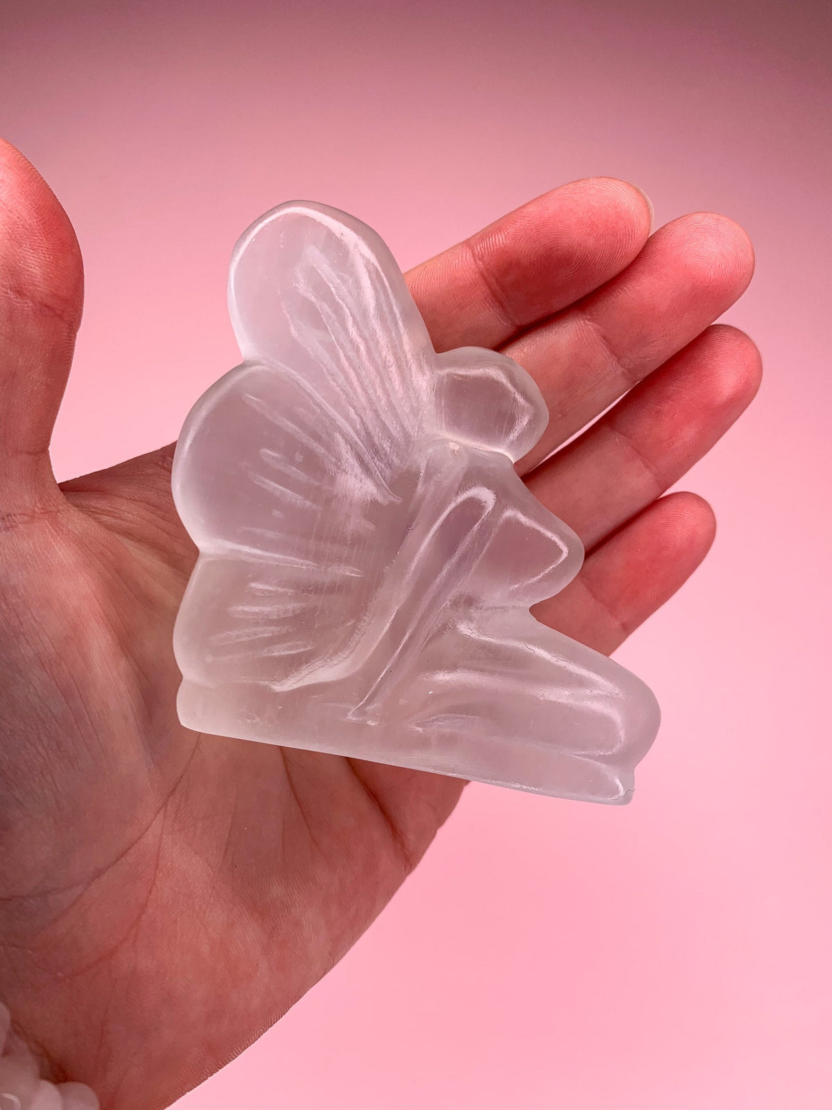 Selenite Fairy Carving