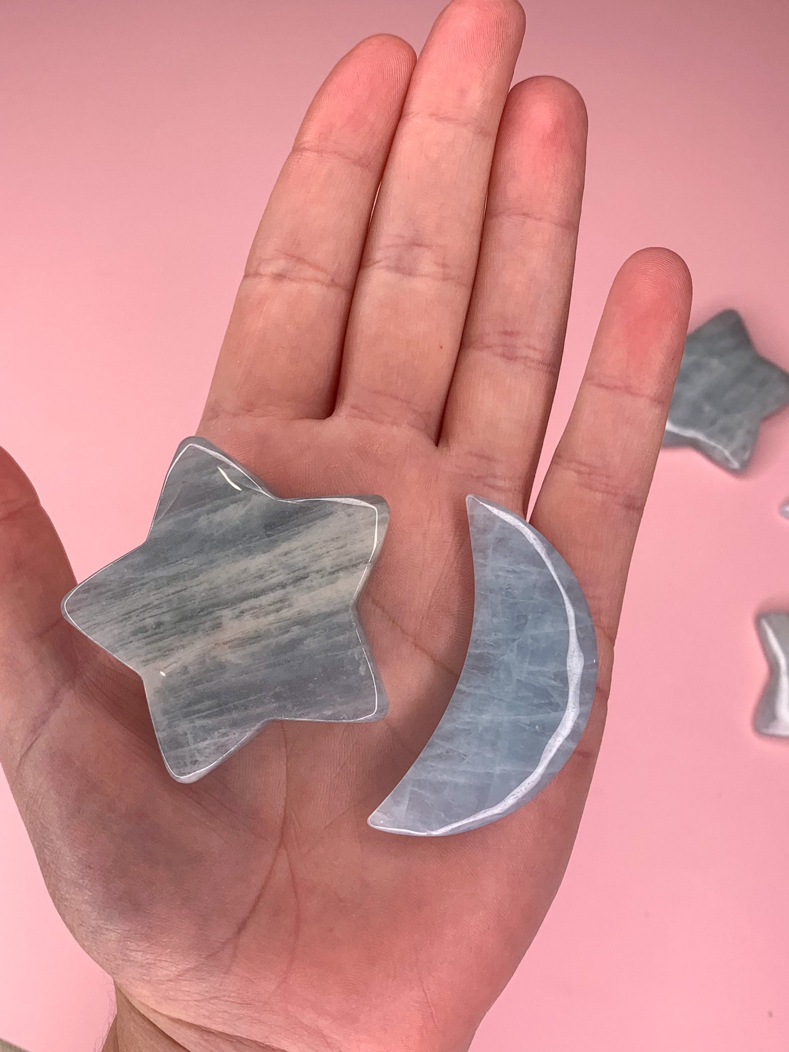 Aquamarine Star and Moon