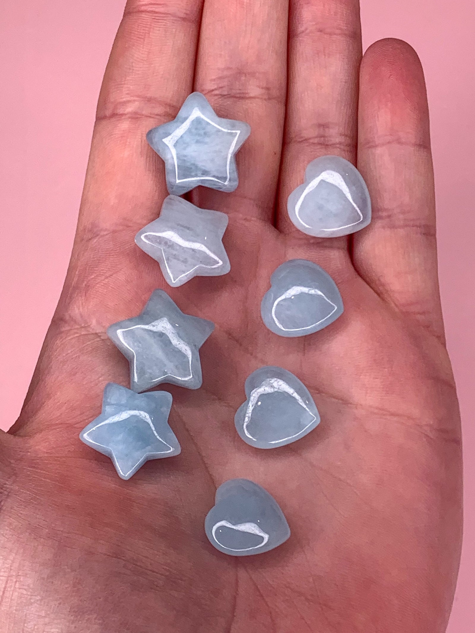 Aquamarine Star and Heart