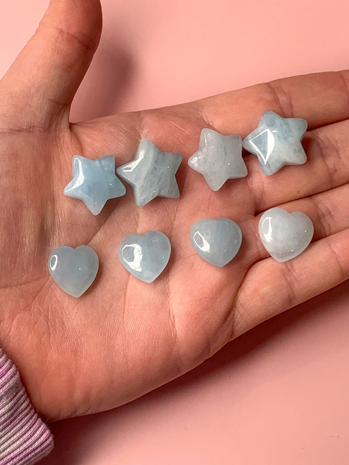 Aquamarine Star and Heart