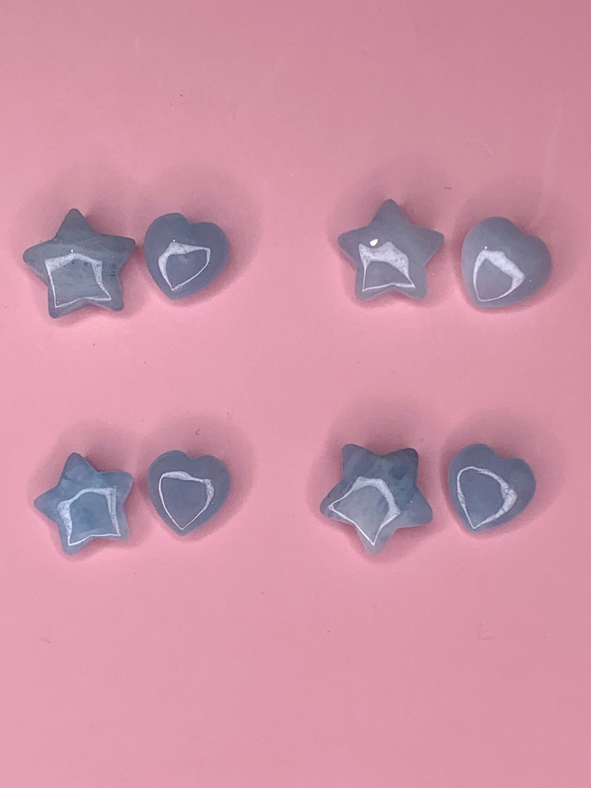Aquamarine Star and Heart