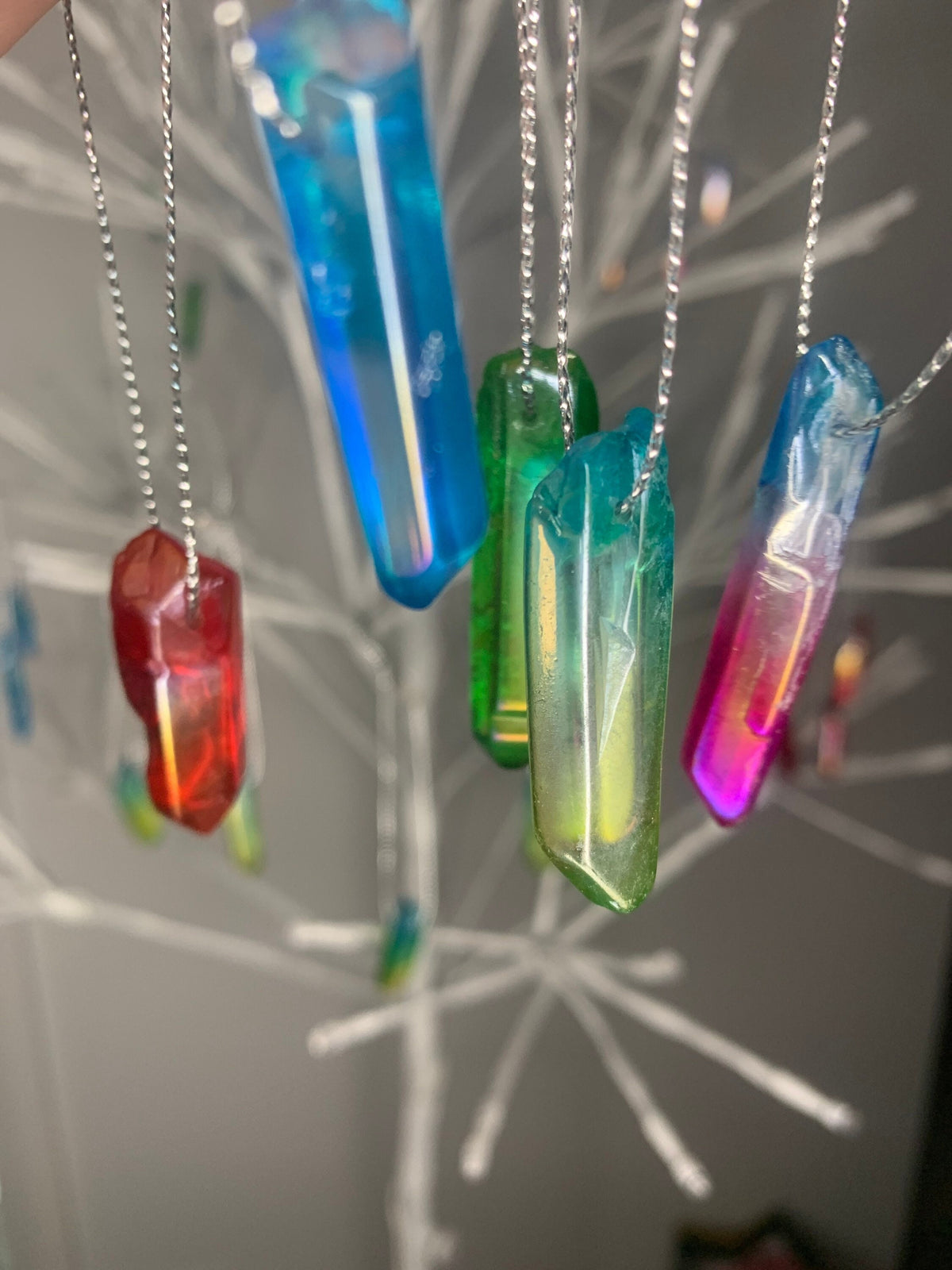 Aura Quartz Mixed Christmas Decorations