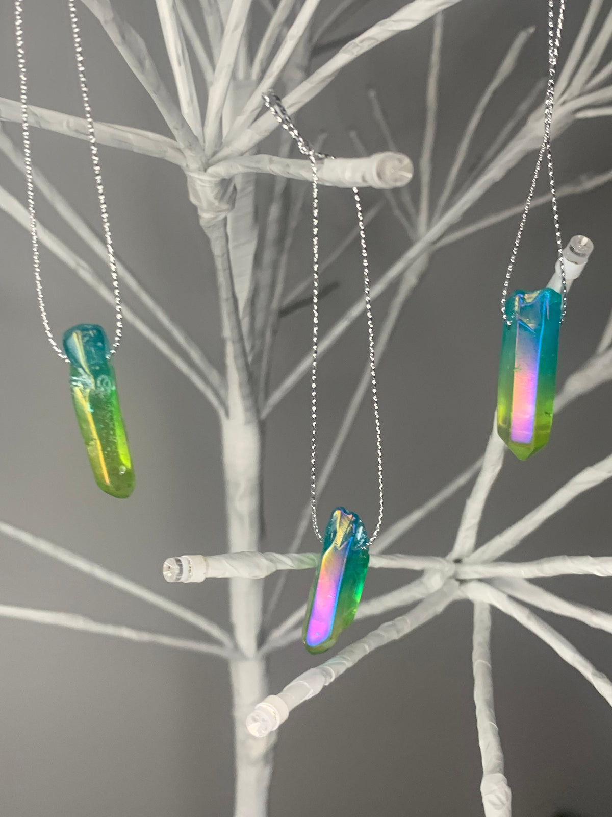 Aura Quartz Mixed Christmas Decorations