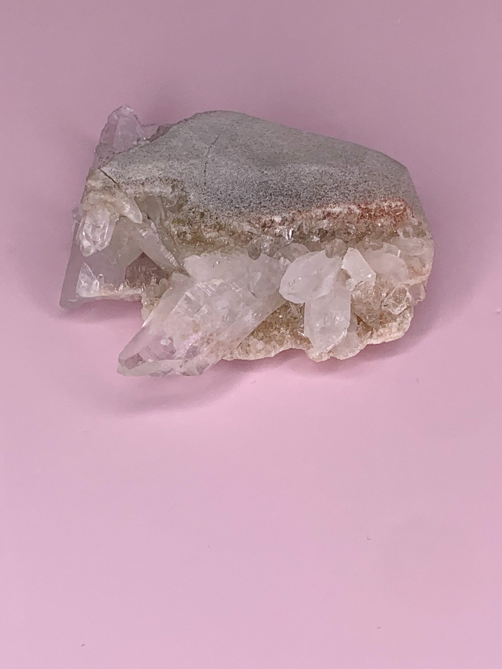 Medium Pink Himalayan Quartz Cluster