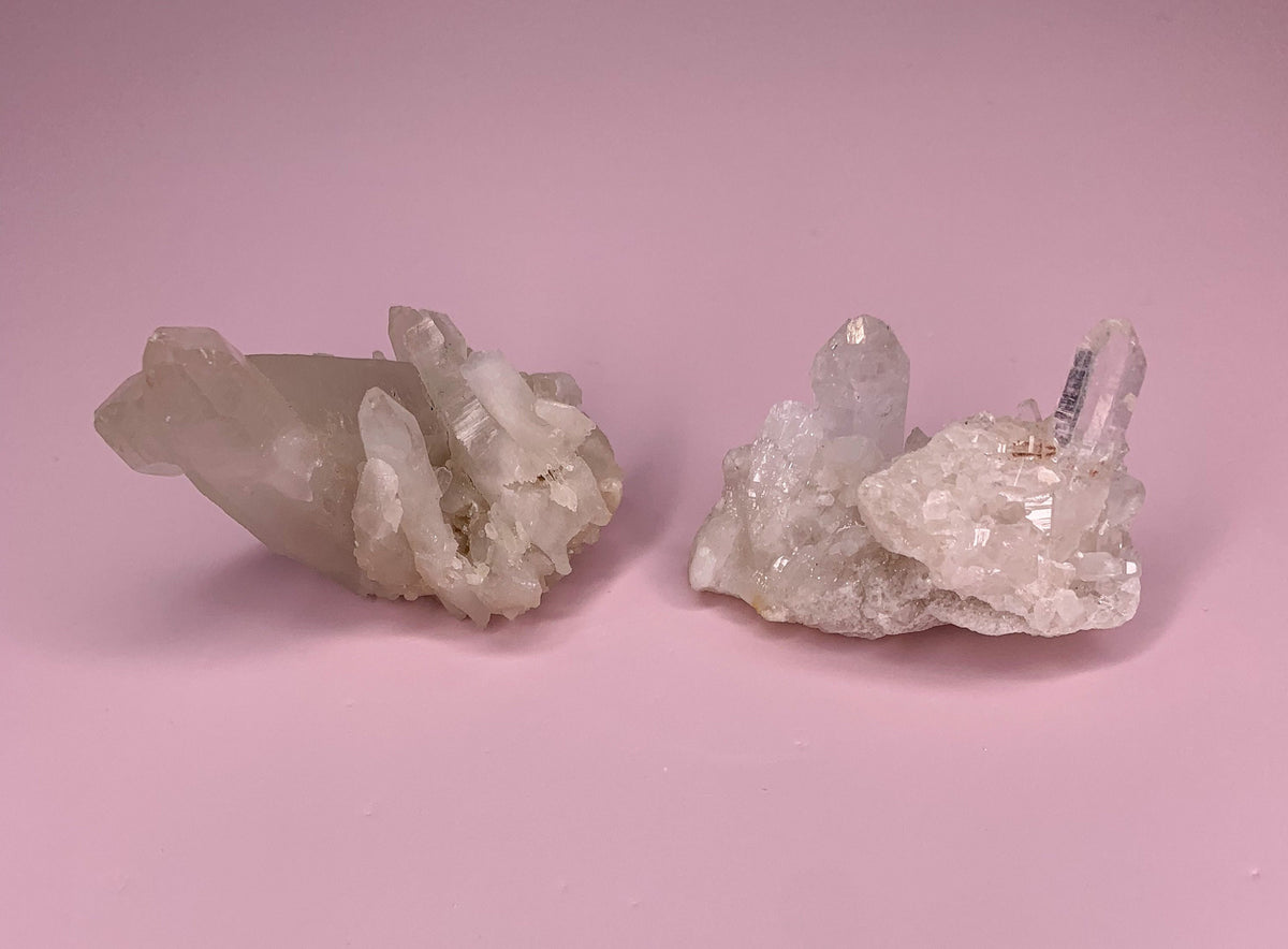 Small Pink Himalayan Quartz Cluster