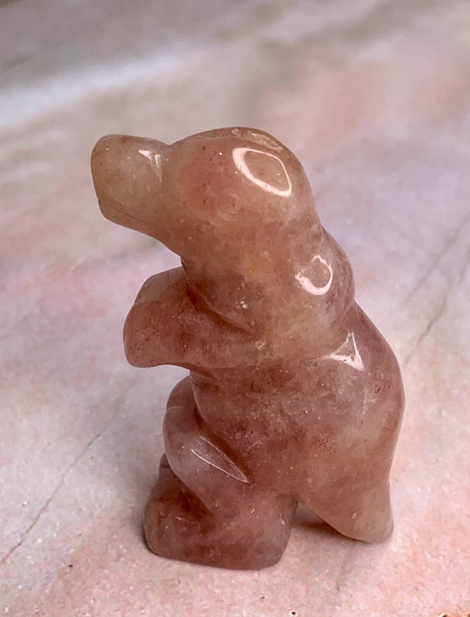 Strawberry Quartz Dinosaur
