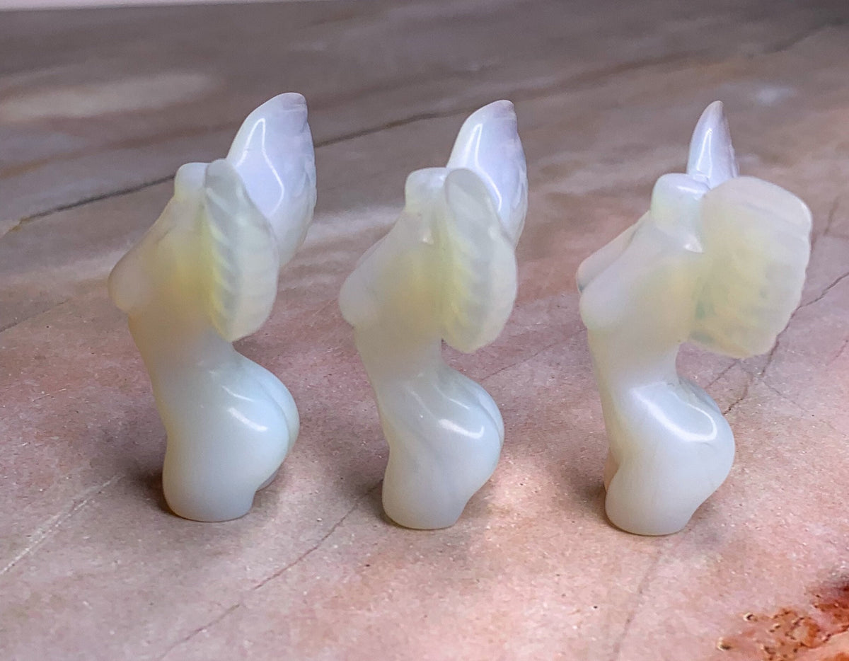 Opalite Goddess Carving | Feminine Energy & Intuition | Spiritual Decor