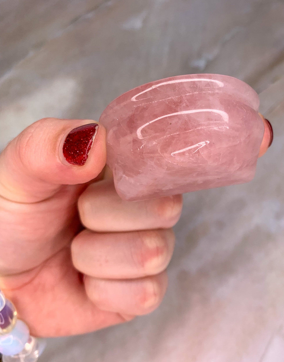 Rose Quartz Crystal Stand