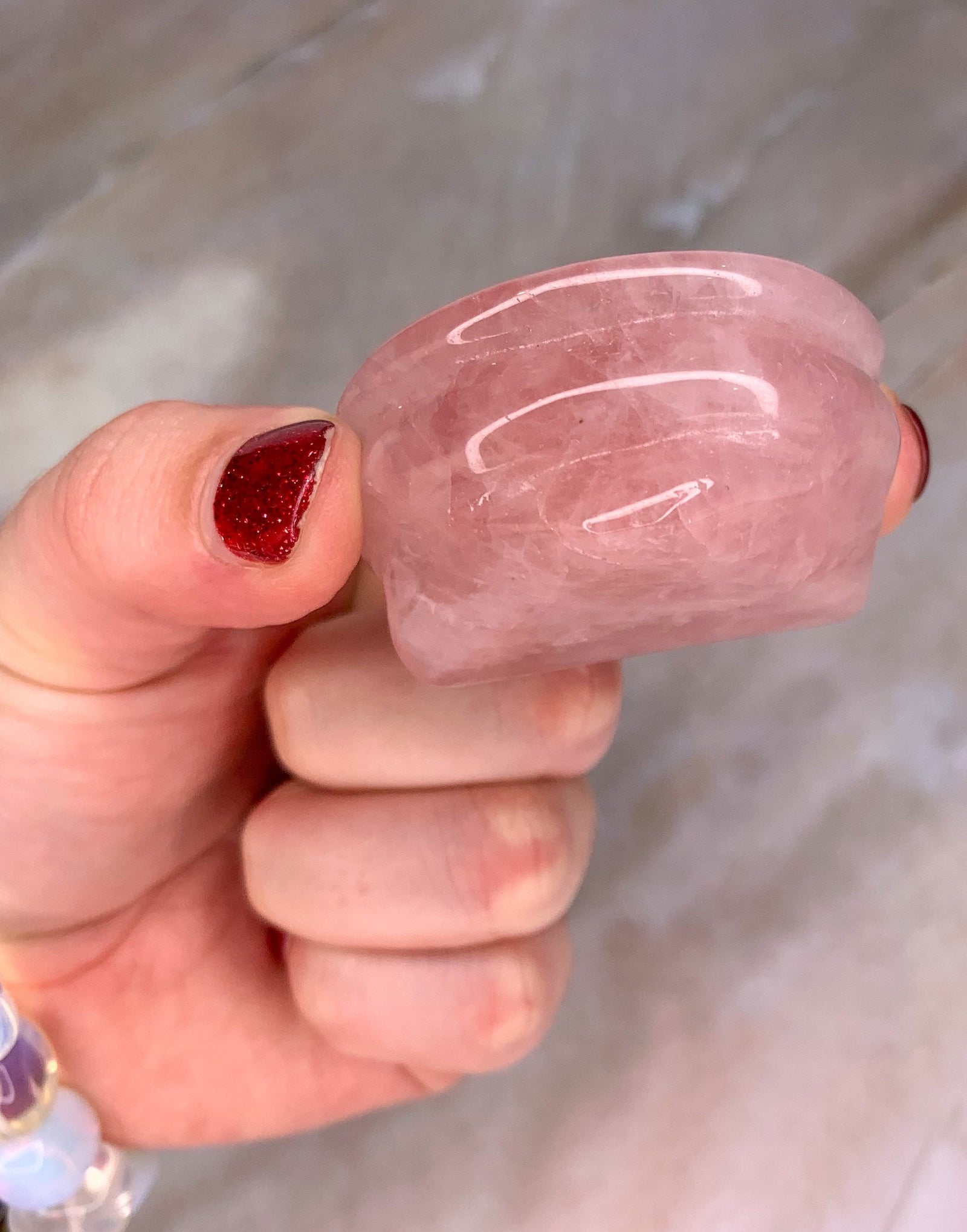 Rose Quartz Crystal Stand