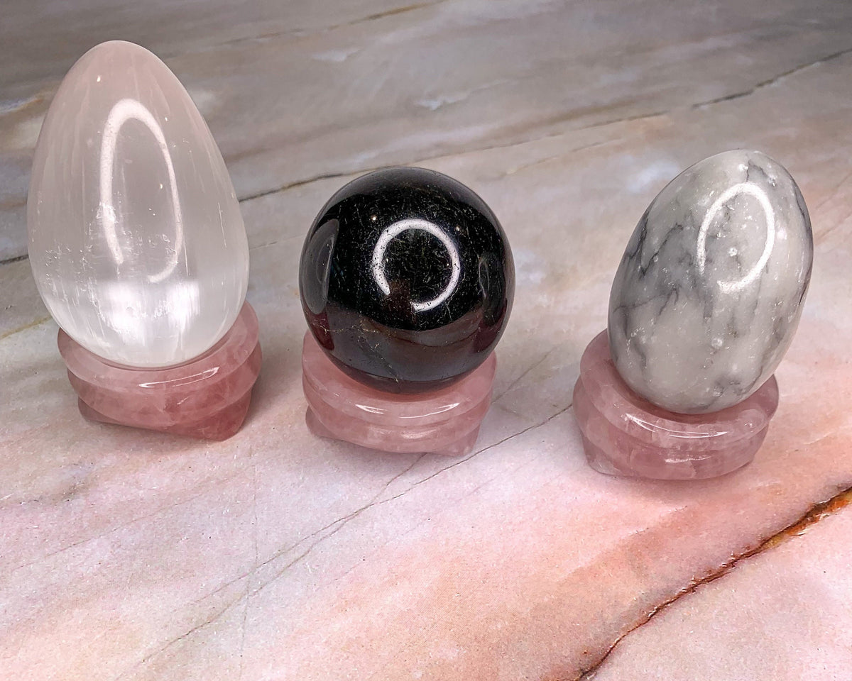 Rose Quartz Crystal Stand