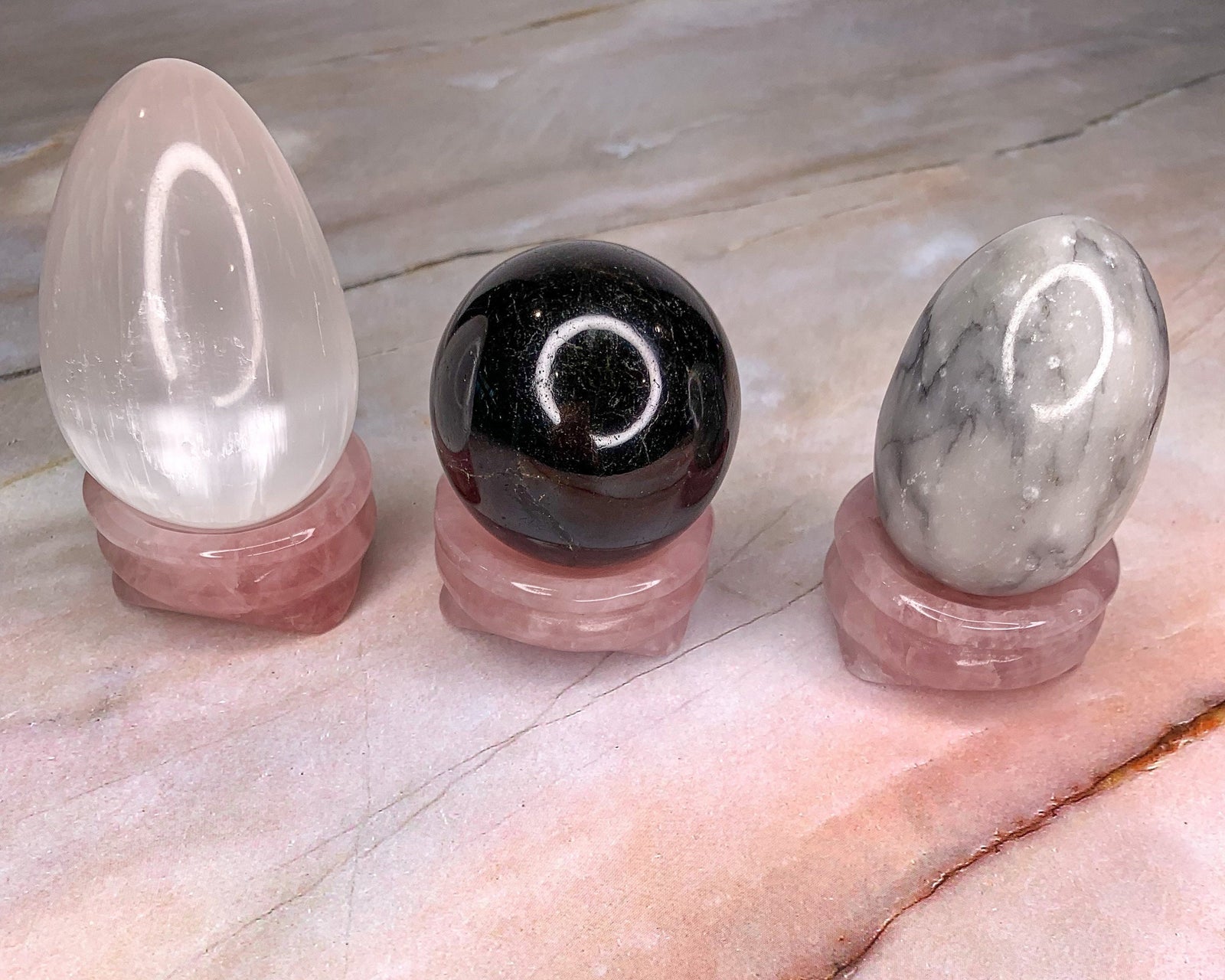 Rose Quartz Crystal Stand