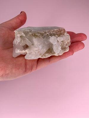 Medium Pink Himalayan Quartz Cluster