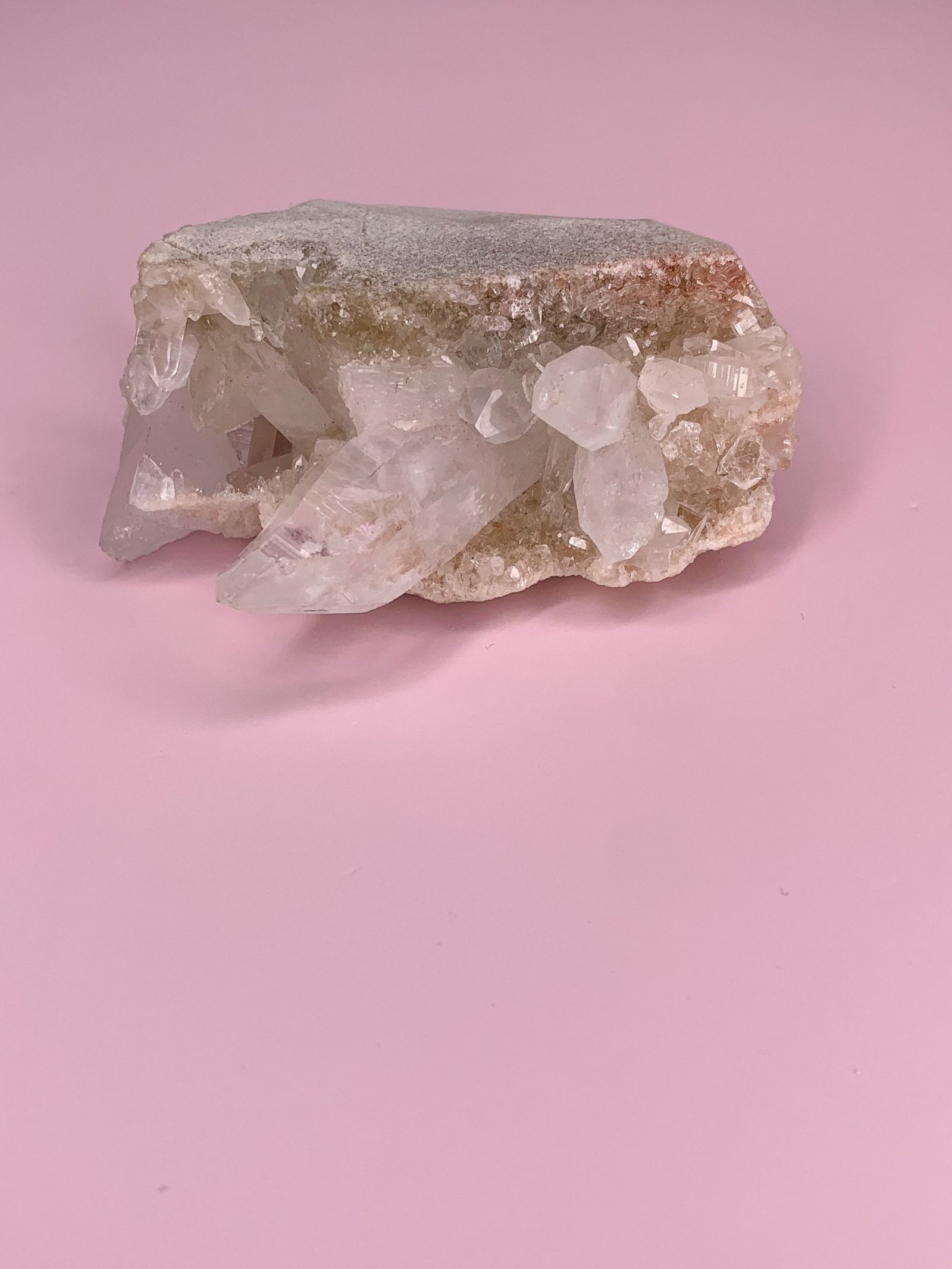 Medium Pink Himalayan Quartz Cluster