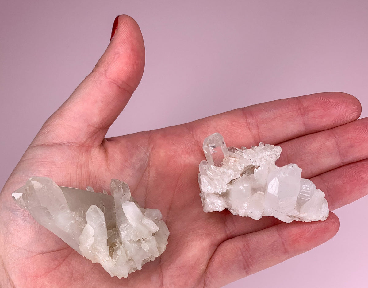 Small Pink Himalayan Quartz Cluster