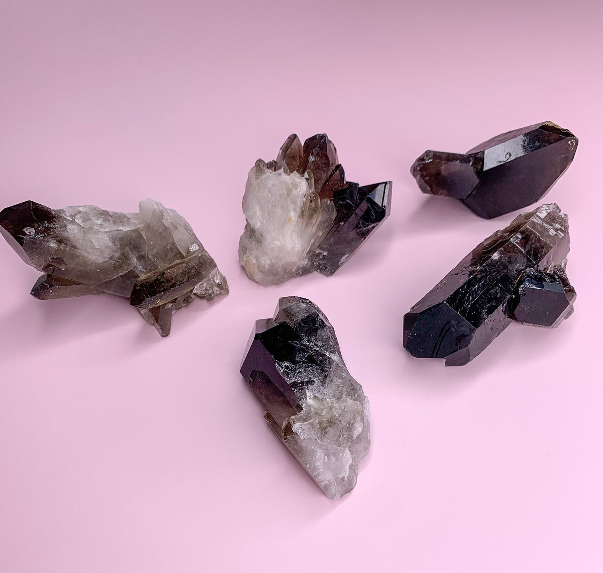 Smoky Quartz Cluster