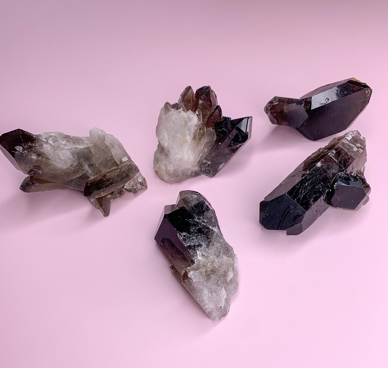 Smoky Quartz Cluster
