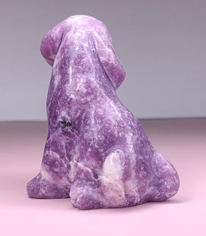 Pink Tourmaline Mica Crystal Dog