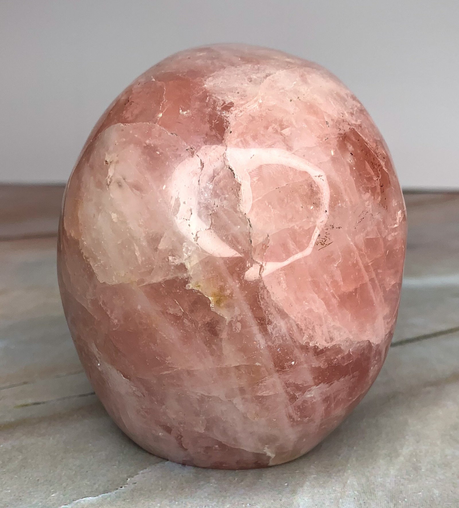 Large Rose Quartz Solid Skull