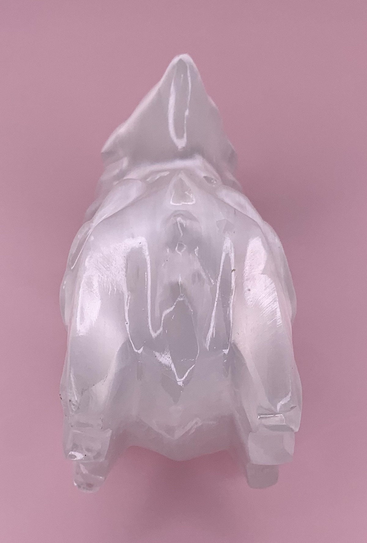 Selenite Dragon Head Carving