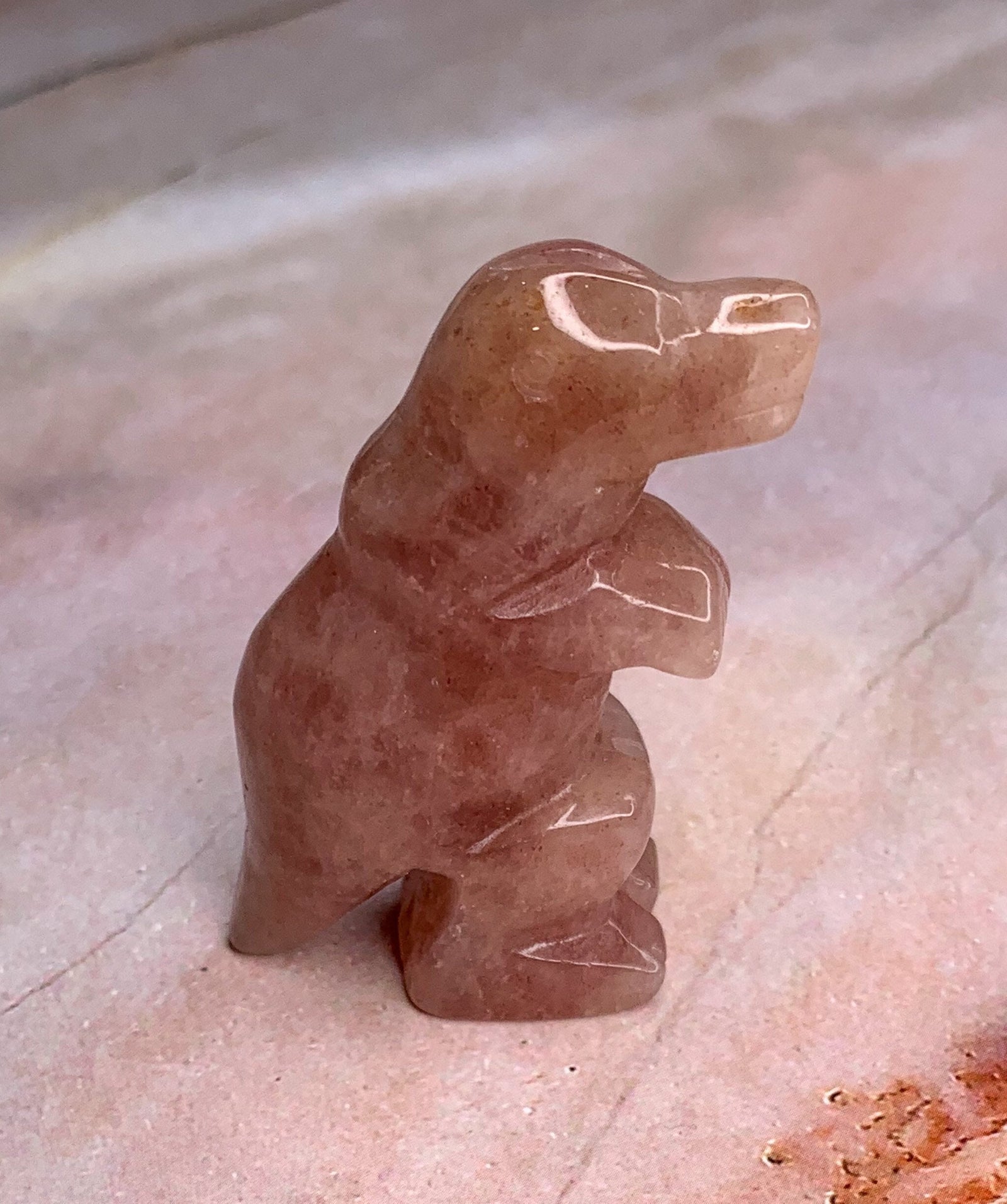 Strawberry Quartz Dinosaur