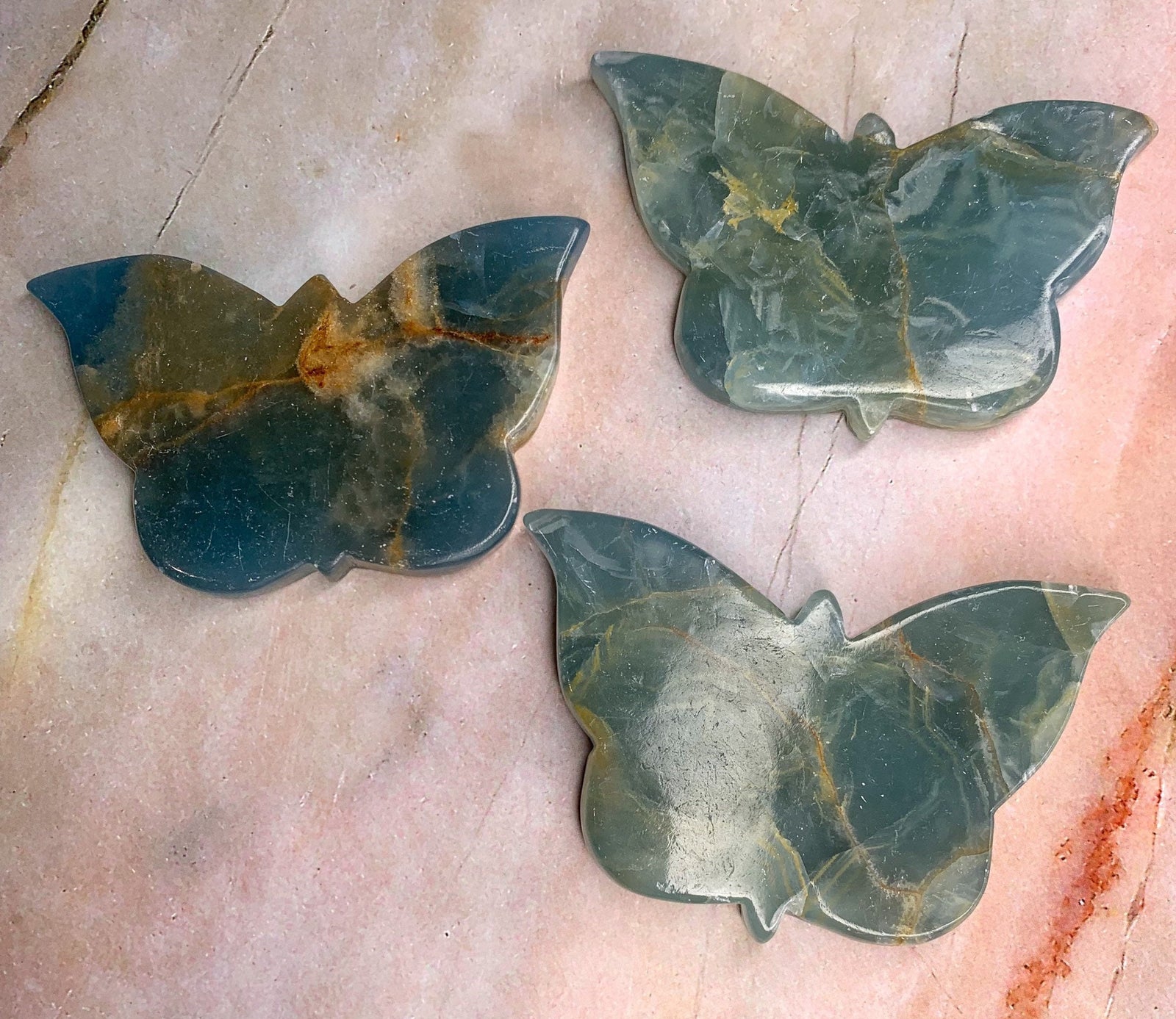 Natural Blue Onyx Butterfly