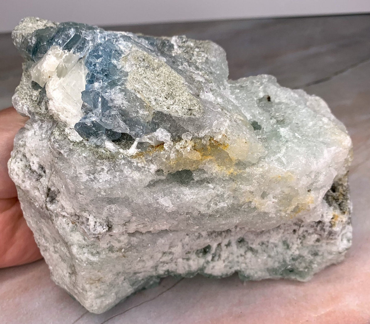 Huge Blue Calcite Specimen