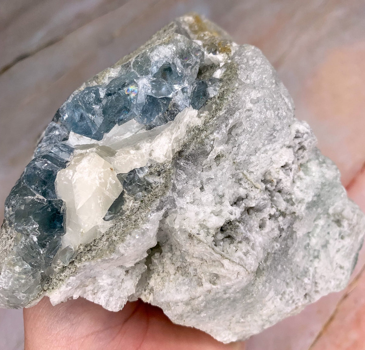 Huge Blue Calcite Specimen
