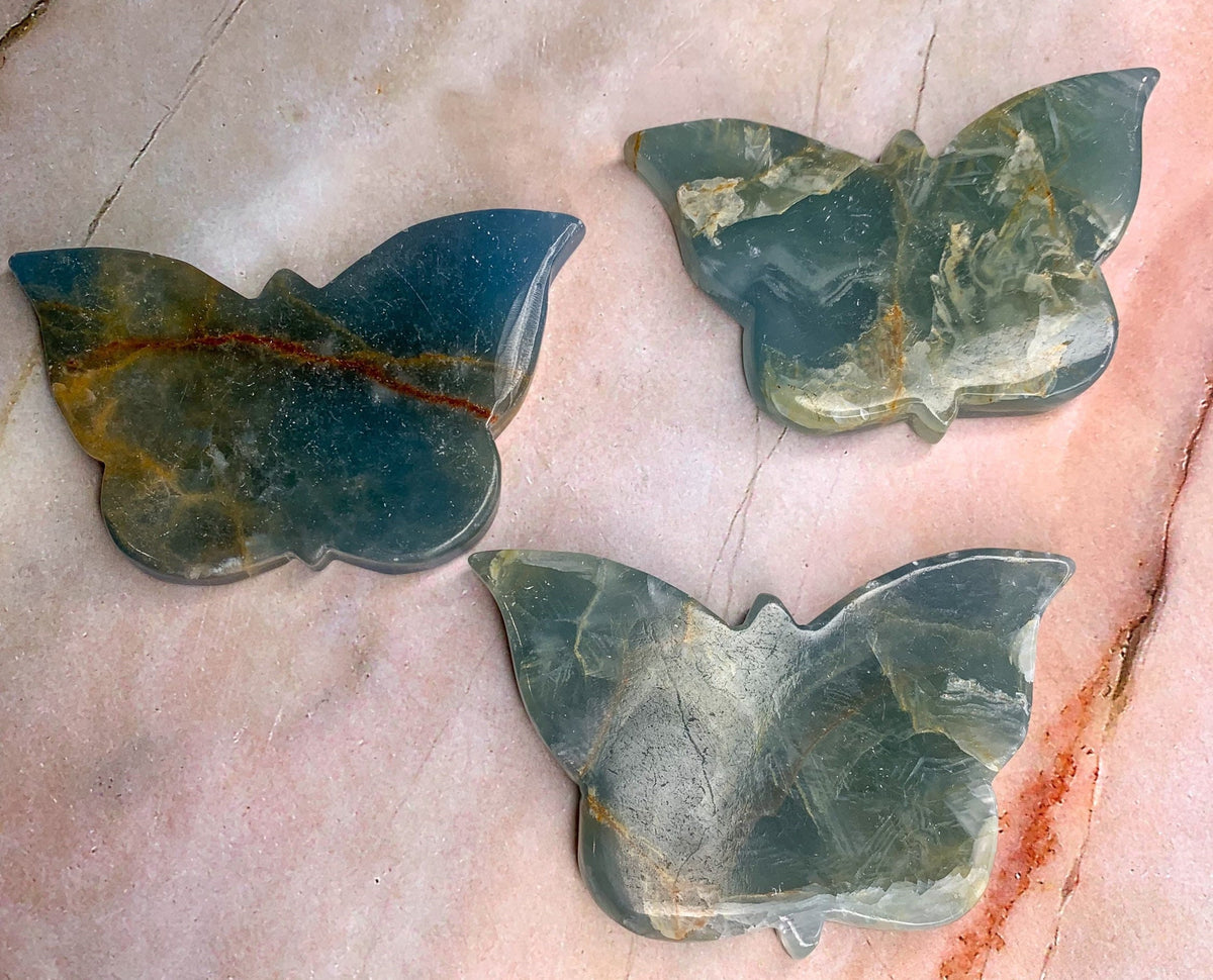 Natural Blue Onyx Butterfly