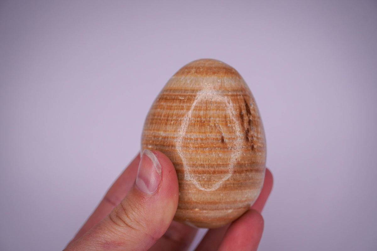 Aragonite Stone Egg