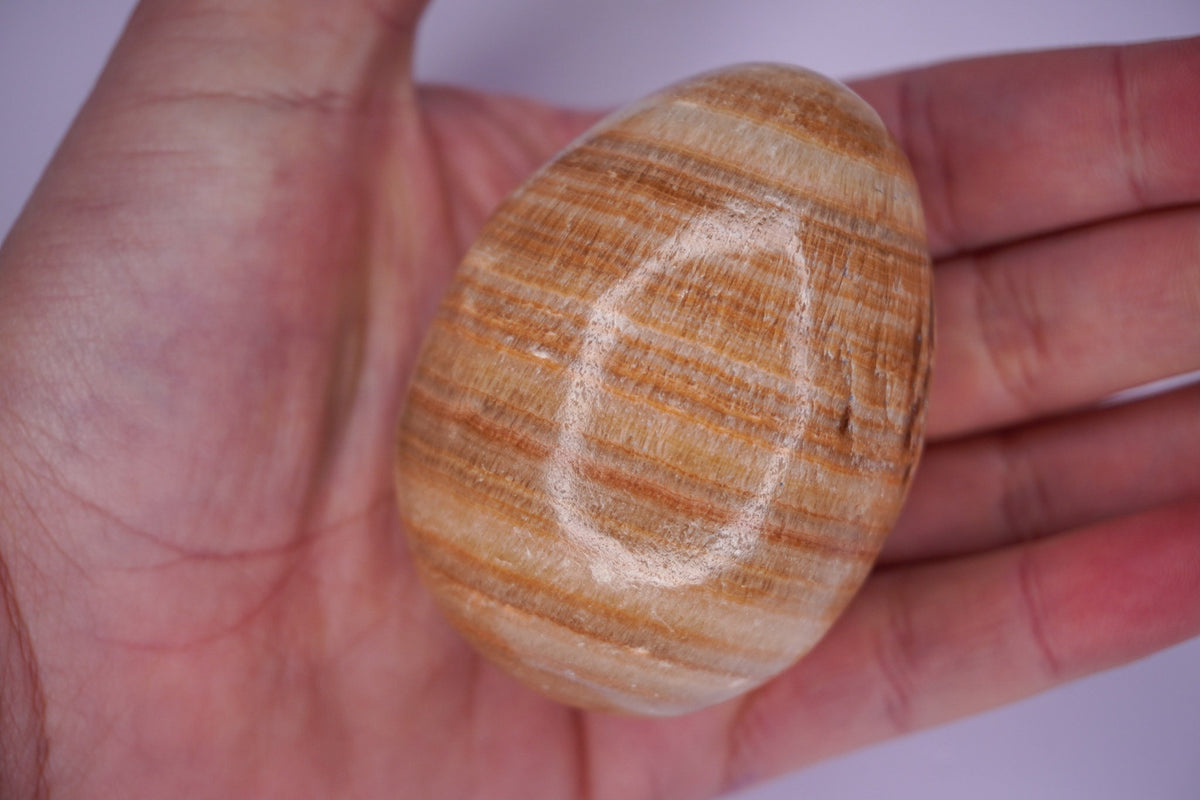 Aragonite Stone Egg