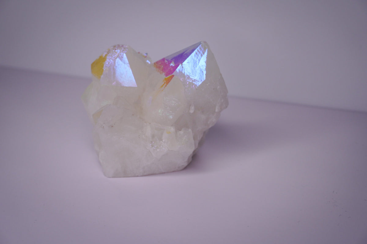Opal Aura Quartz Point Cluster