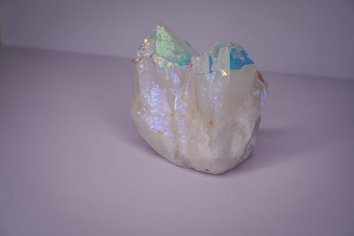 Opal Aura Quartz Point Cluster