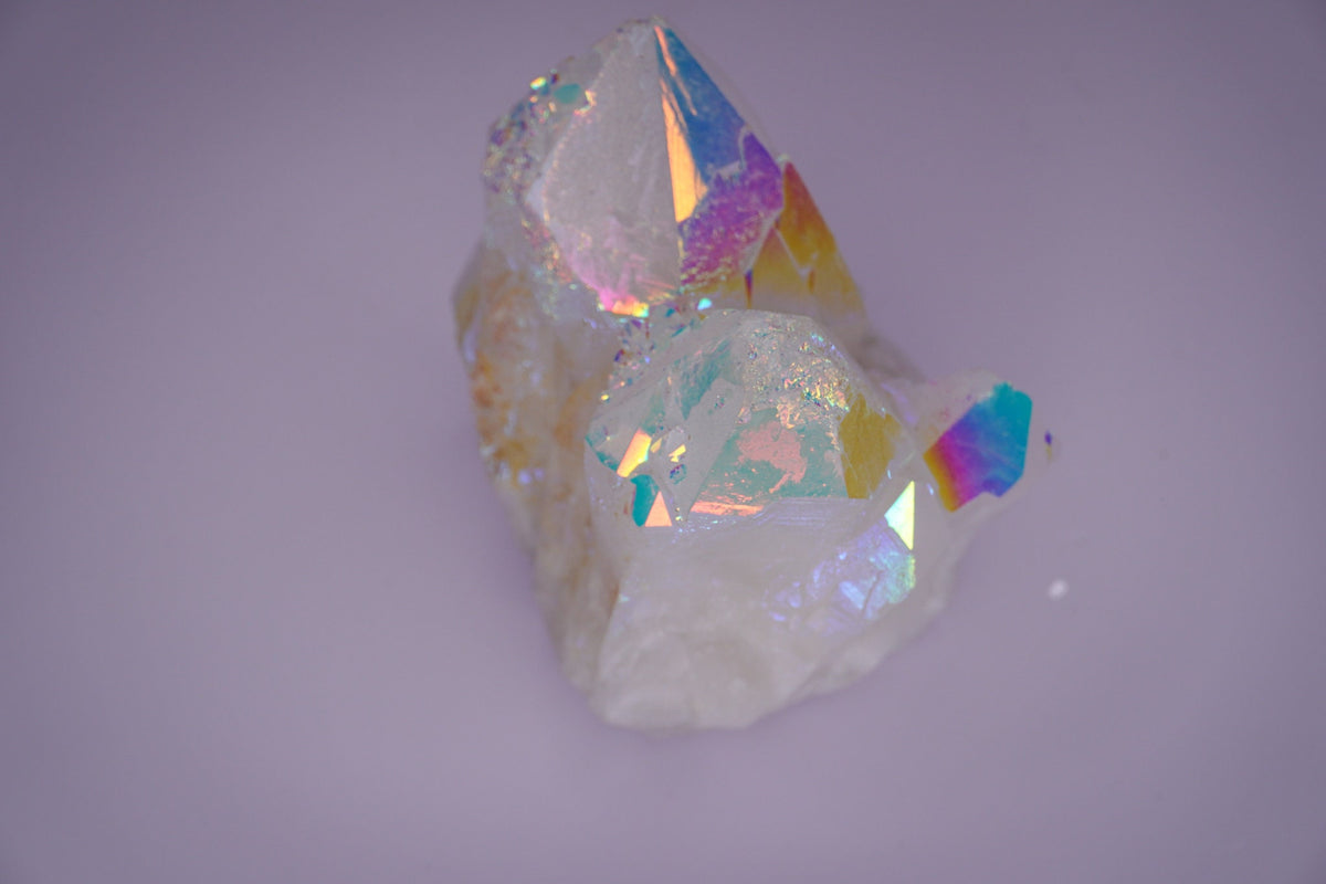 Opal Aura Quartz Point Cluster