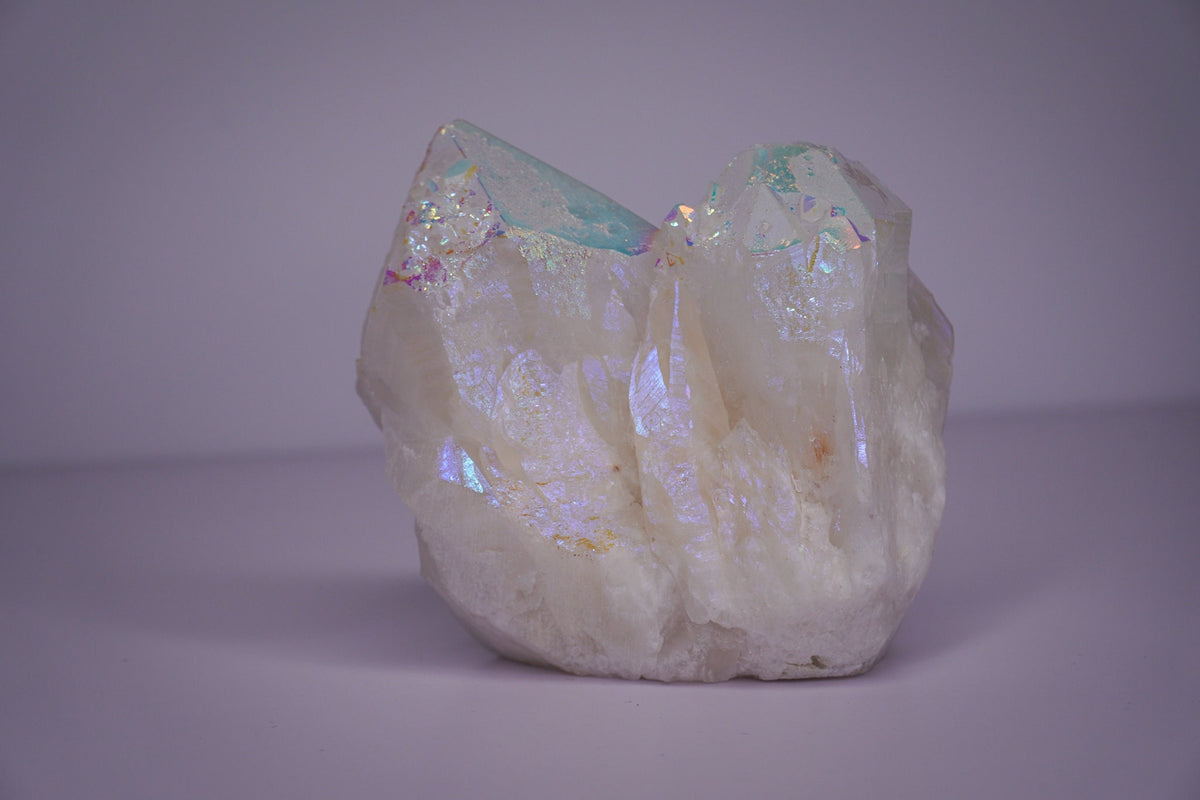 Opal Aura Quartz Point Cluster