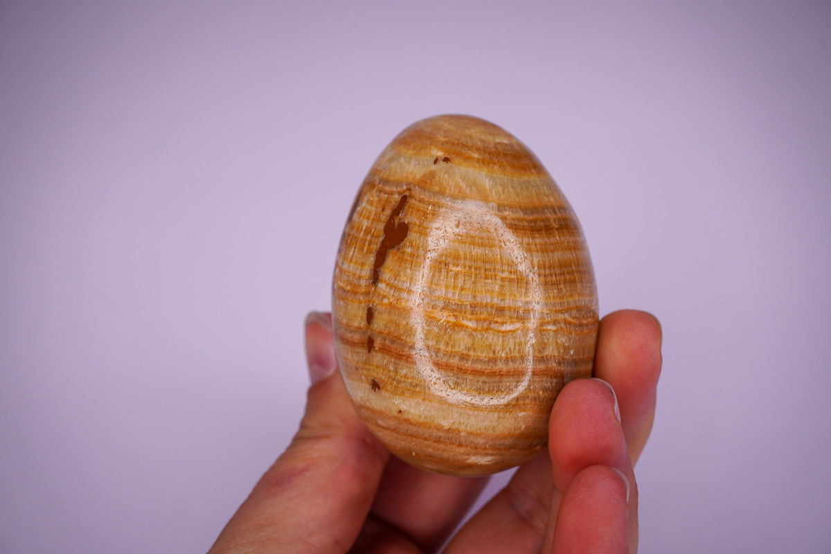 Aragonite Stone Egg