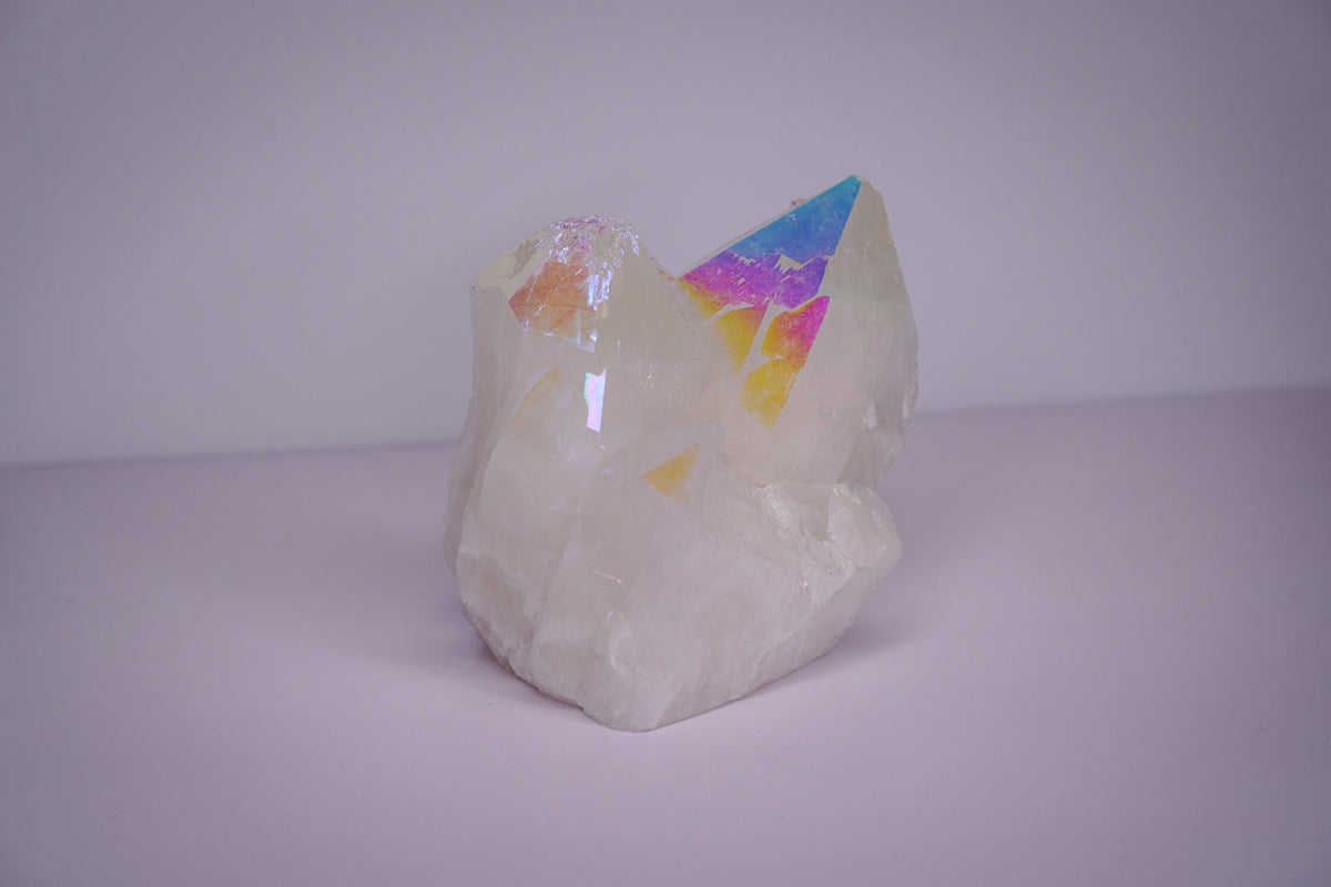 Opal Aura Quartz Point Cluster