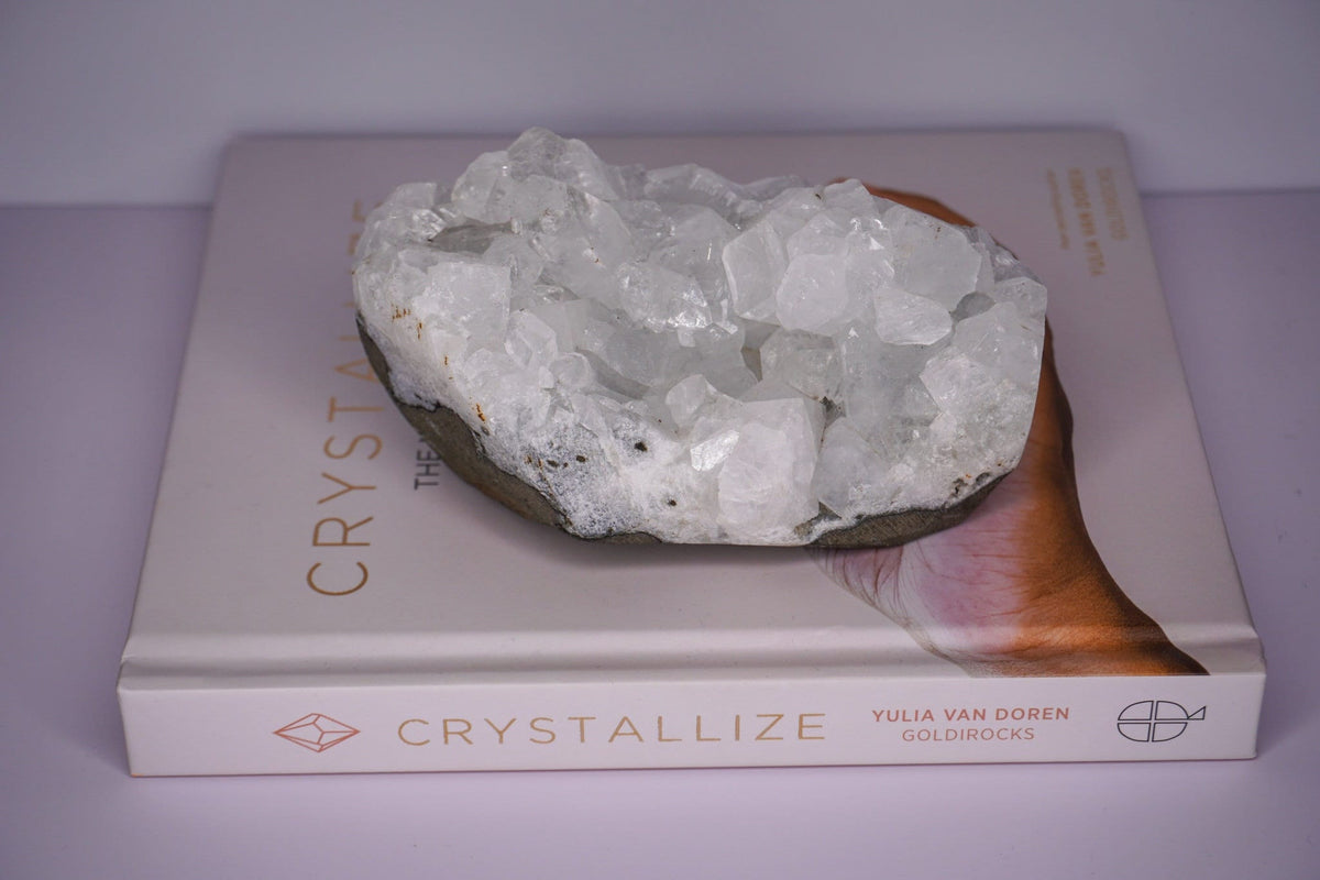 Apophyllite Cluster, Crystal Cluster, White Crystal Cluster, Apophyllite Stone, Healing Crystals, High Vibration Crystals, Spiritual Stone