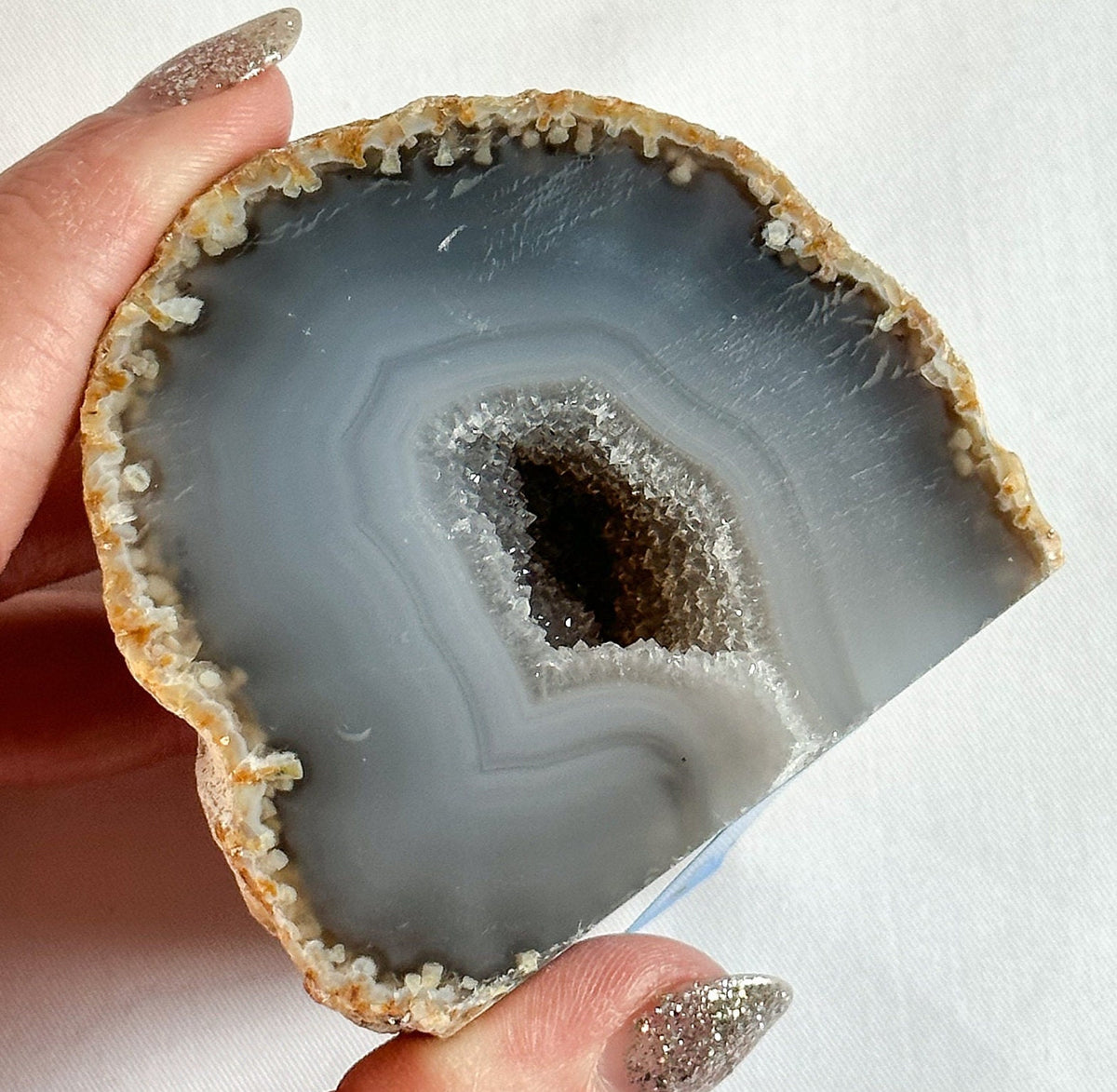 Agate Geode Natural Basecut,  Freeform Basecut, Mined Crystals