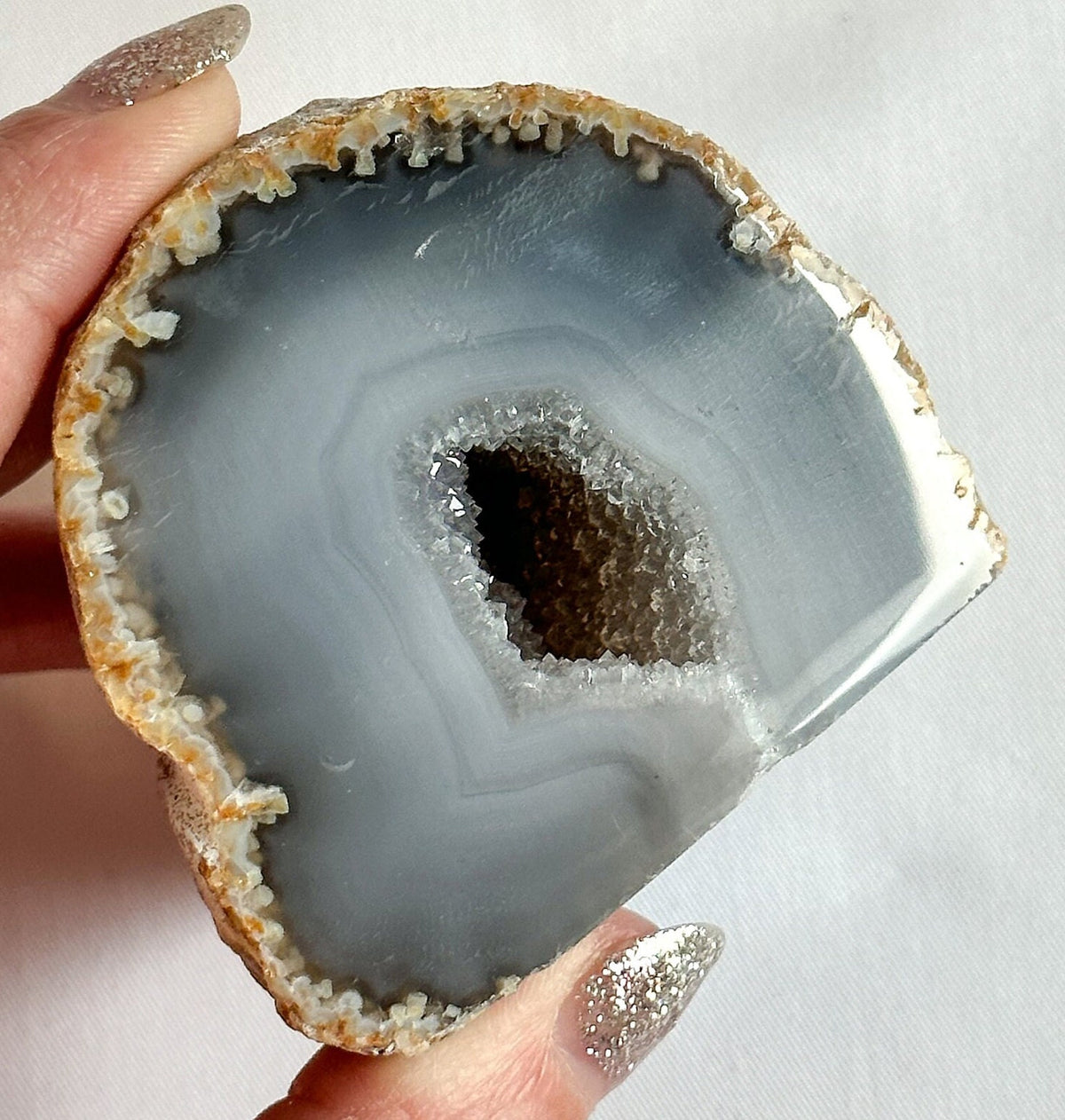 Agate Geode Natural Basecut,  Freeform Basecut, Mined Crystals