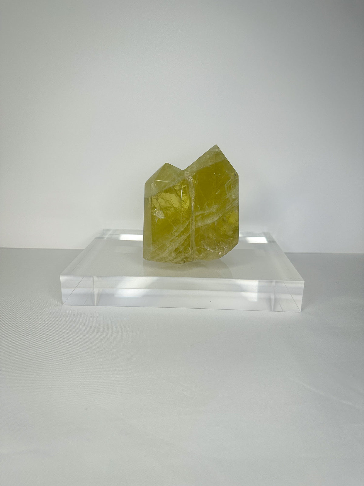 Natural Double Point Citrine with Polished Points